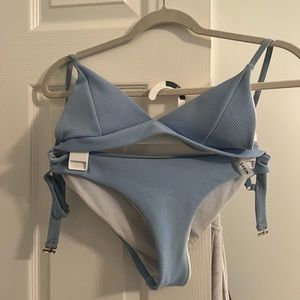 shein blue bikini set